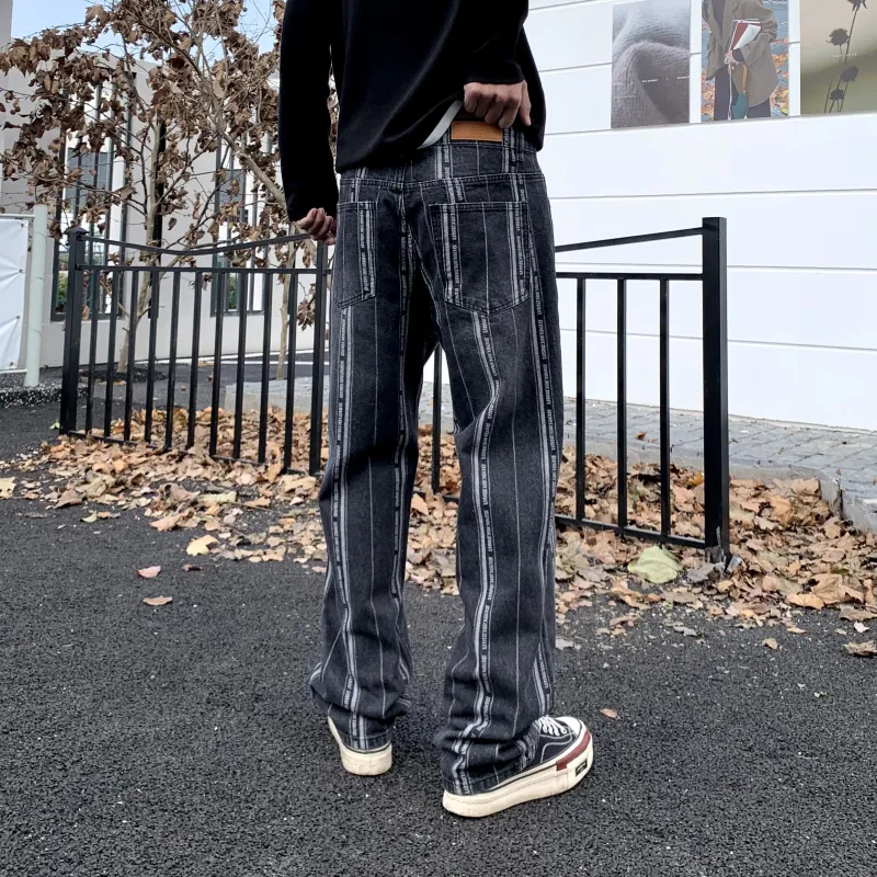 SONGS ALONG Jeans Unisex Black-4
