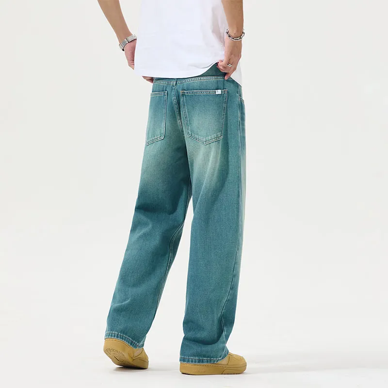 SONGS ALONG Jeans Unisex Peacock Blue-3