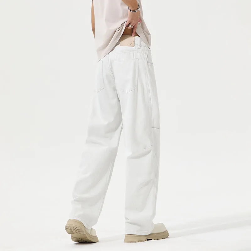 SONGS ALONG Jeans Unisex White-4