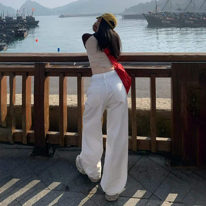 SONGS ALONG Jeans Women's White-5