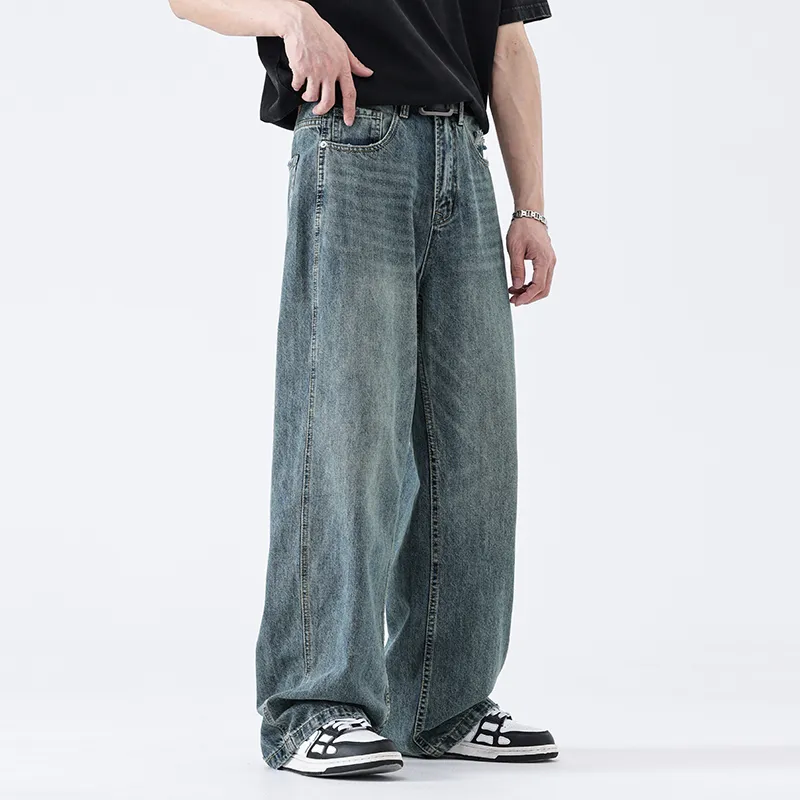 SONGS ALONG Jeans Men's Nostalgic Blue-1