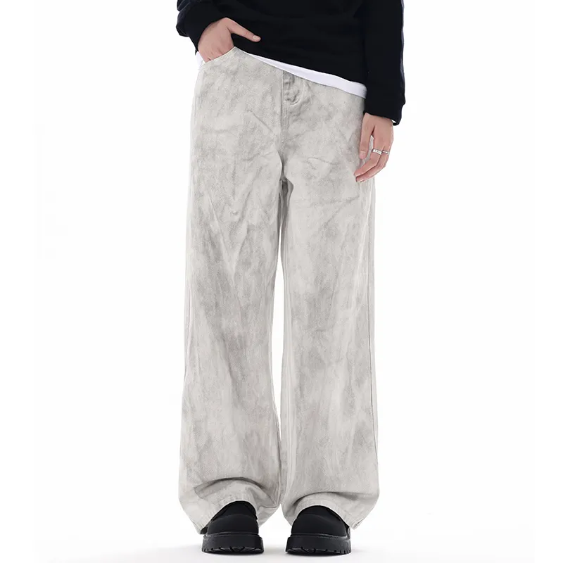 SONGS ALONG Jeans Unisex White-5
