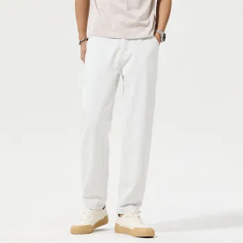 SONGS ALONG Jeans Unisex White