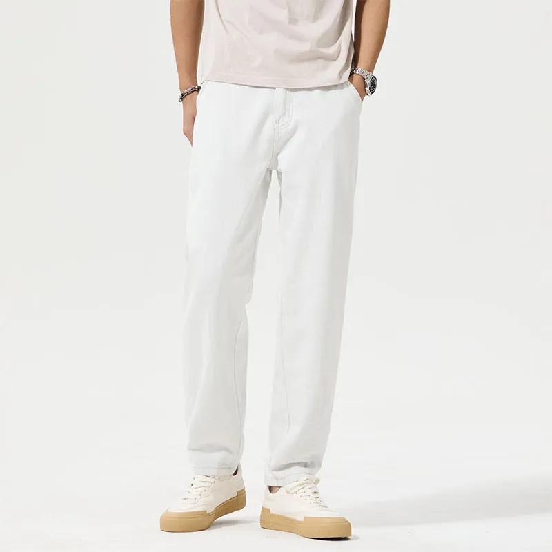 SONGS ALONG Jeans Unisex White-2