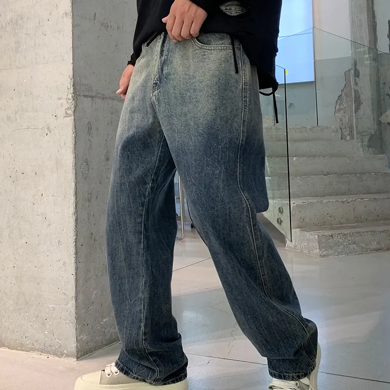 SONGS ALONG Jeans Unisex Gradient Blue-5