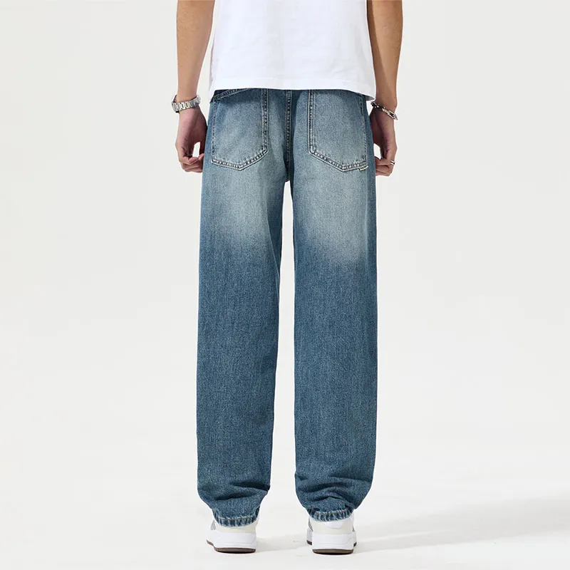 SONGS ALONG Jeans Unisex Blue-4