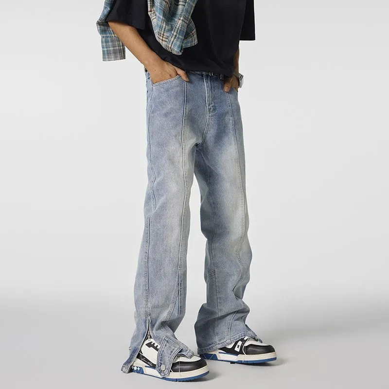 SONGS ALONG Jeans Unisex Blue-4