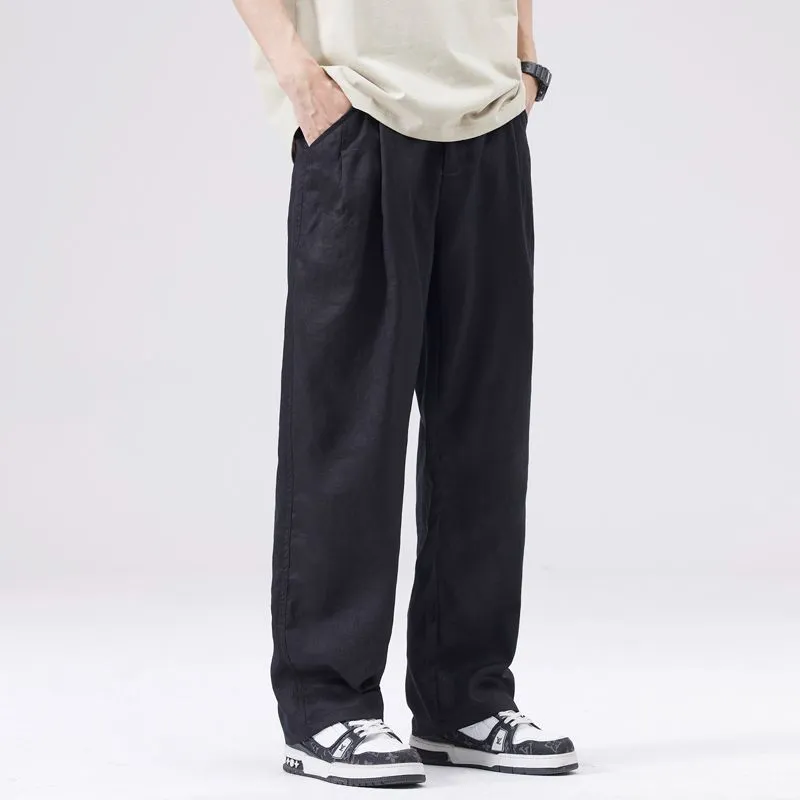 SONGS ALONG Casual Pants Men's Black-4