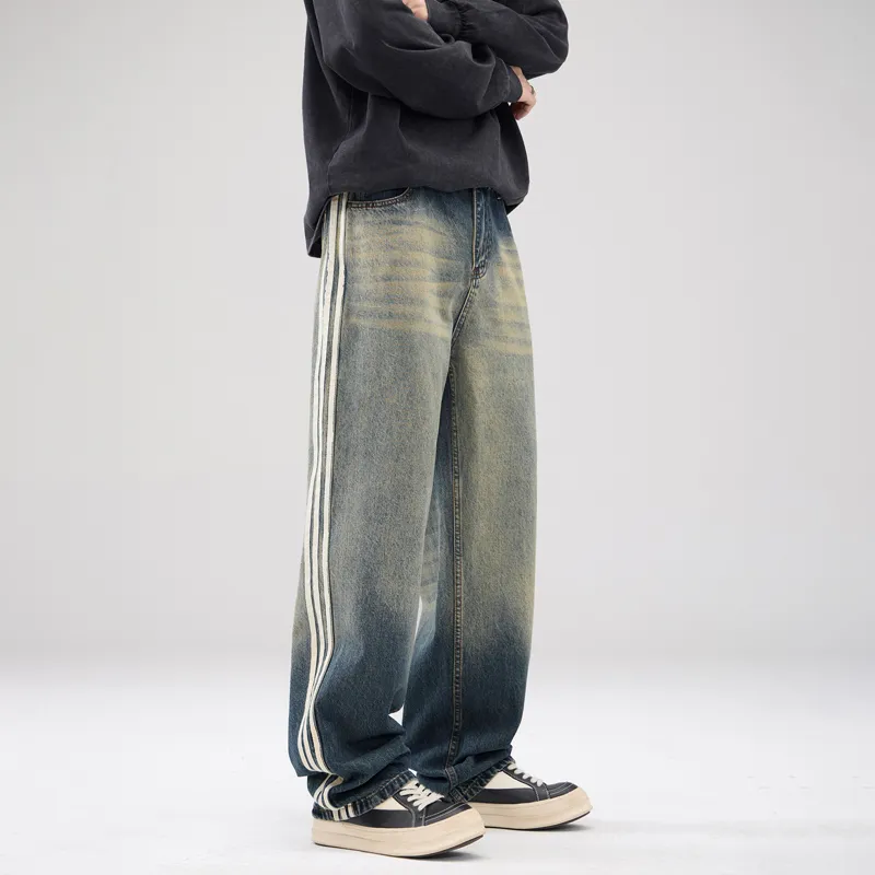 SONGS ALONG Jeans Unisex Blue-4