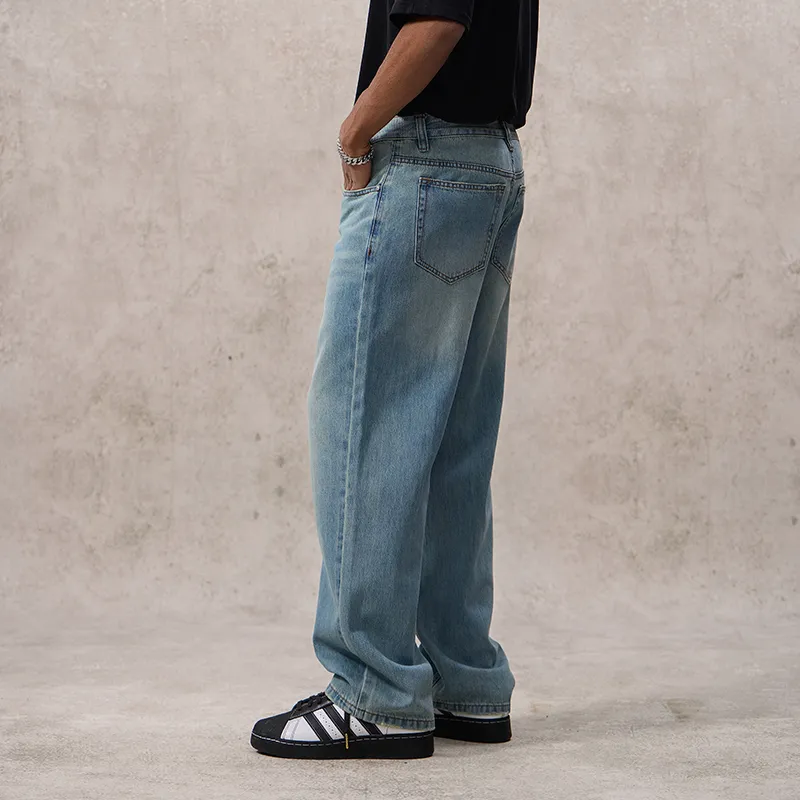 SONGS ALONG Jeans Unisex Light Blue-2