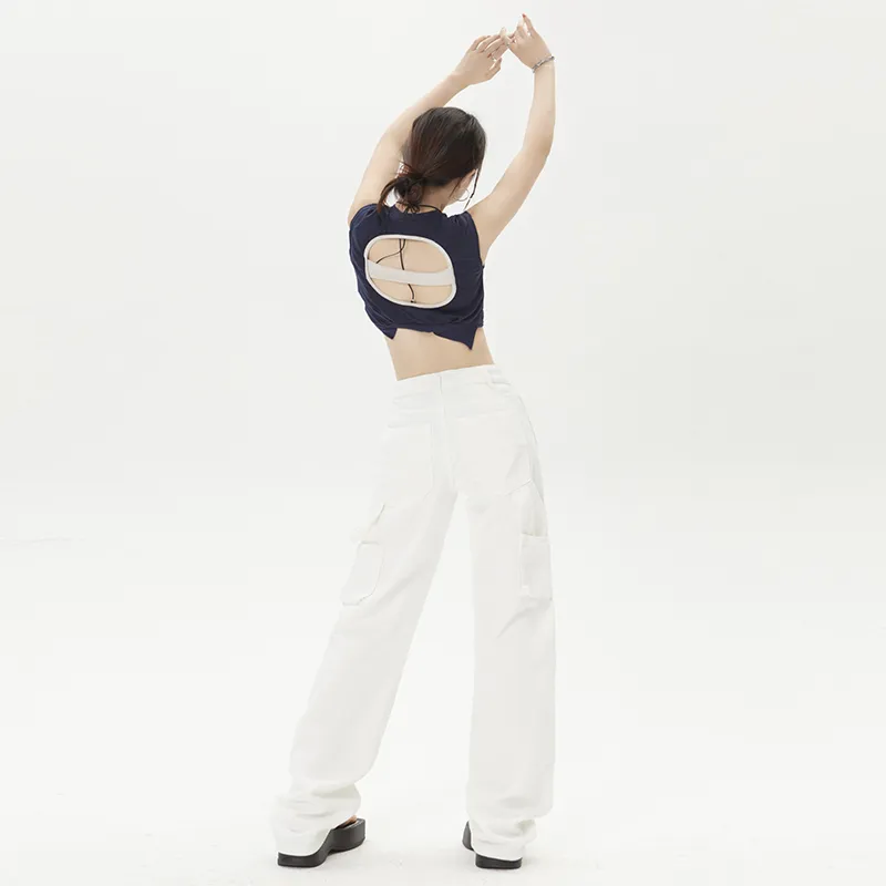 SONGS ALONG Jeans Women's White-2