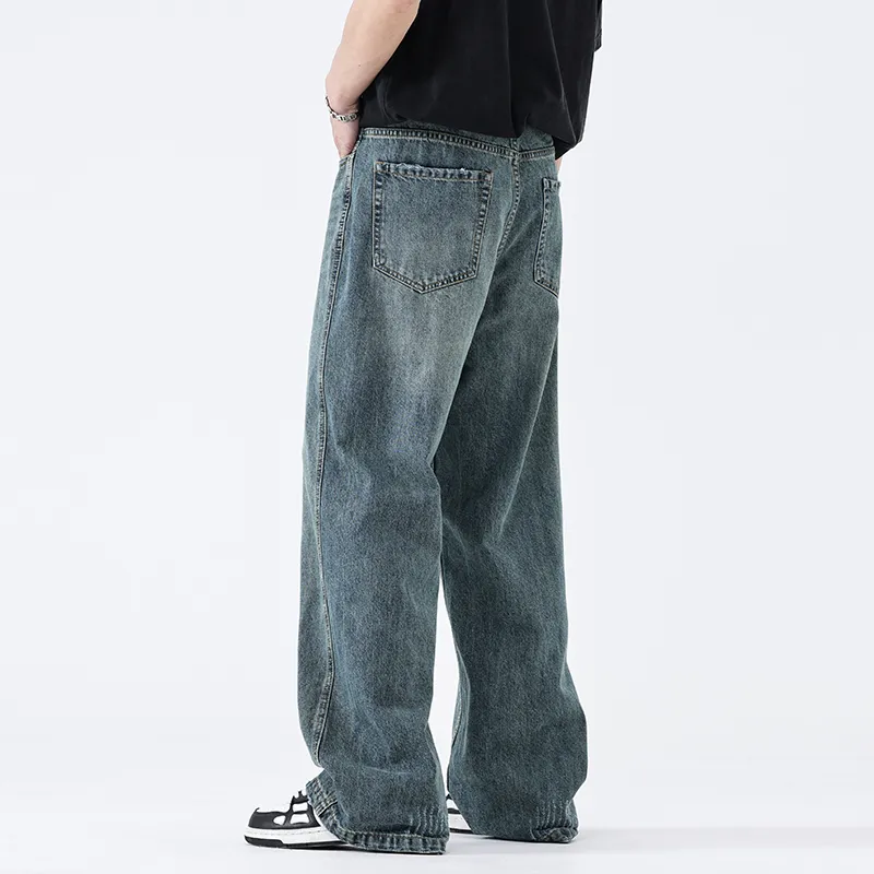 SONGS ALONG Jeans Men's Nostalgic Blue-4