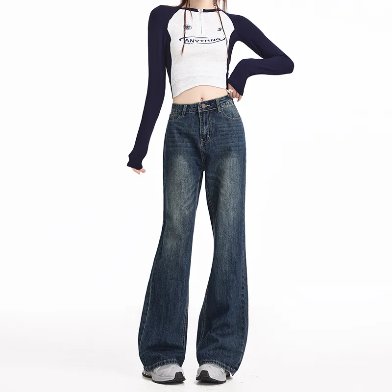 SONGS ALONG Jeans Women's Blue-4