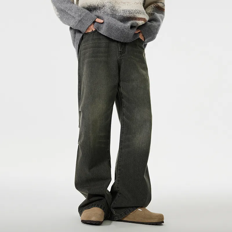 SONGS ALONG Jeans Unisex Dull Cyan-3