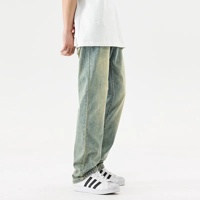SONGS ALONG Jeans Men's Cyan Antique Blue-4