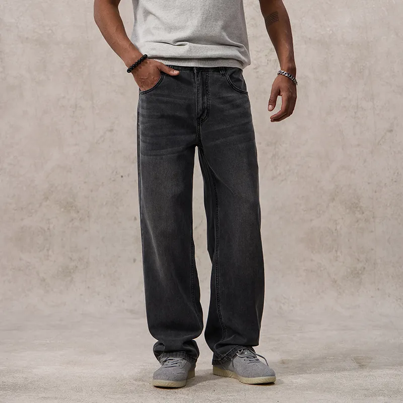 SONGS ALONG Jeans Unisex Black Gray Color-6