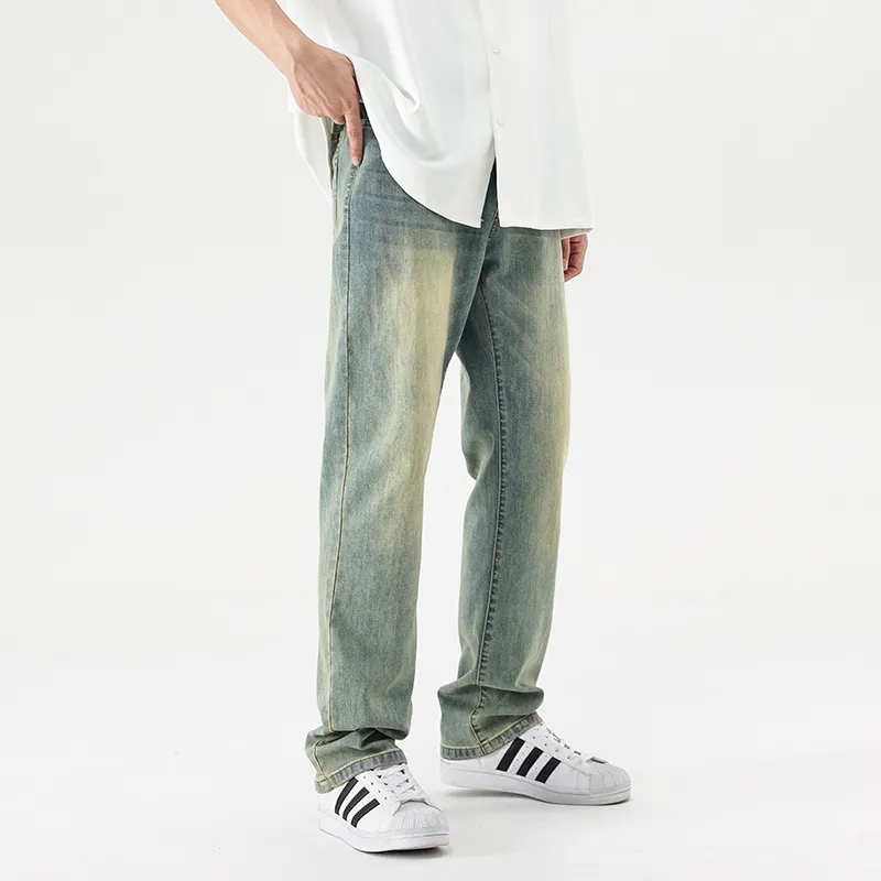 SONGS ALONG Jeans Men's Cyan Antique Blue-2