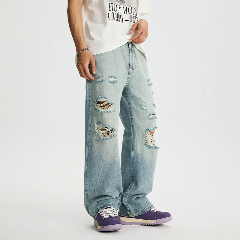 SONGS ALONG Jeans Unisex Peacock Blue-2