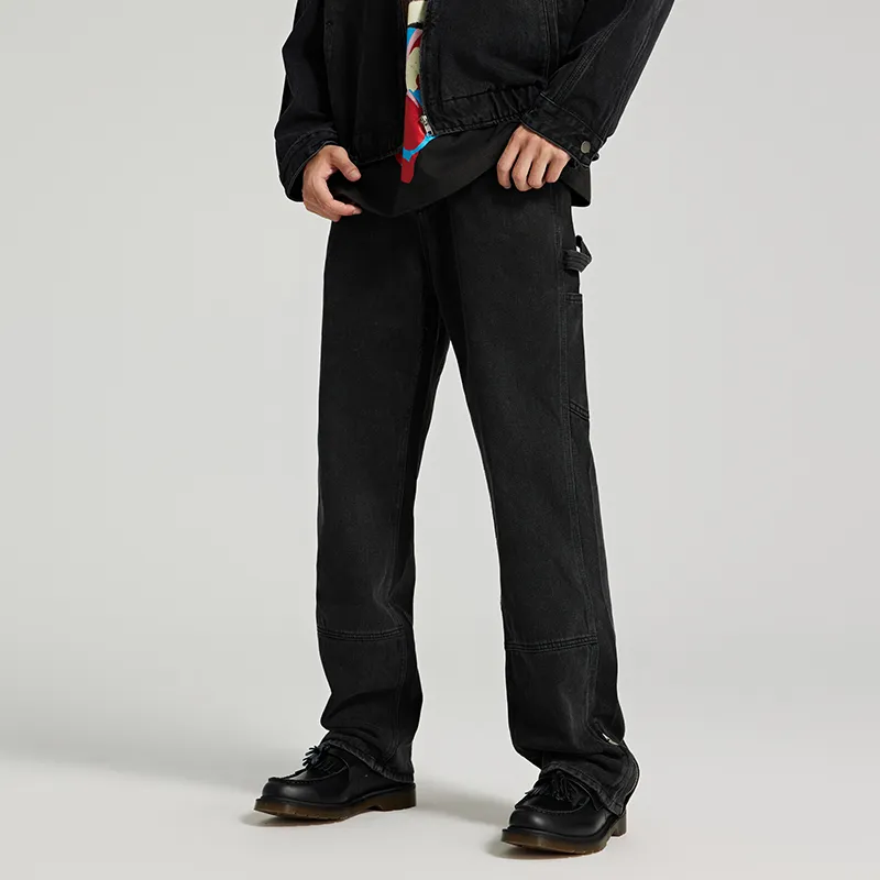 SONGS ALONG Jeans Unisex Black-6