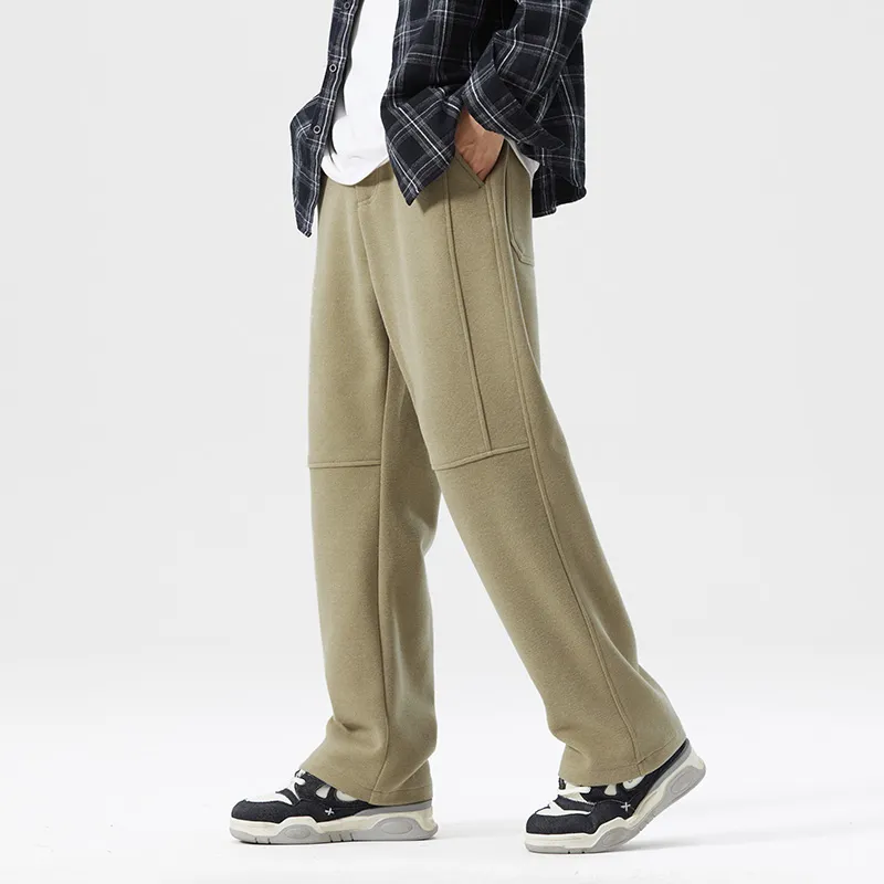 SONGS ALONG Casual Pants Men's Dark Khaki-2