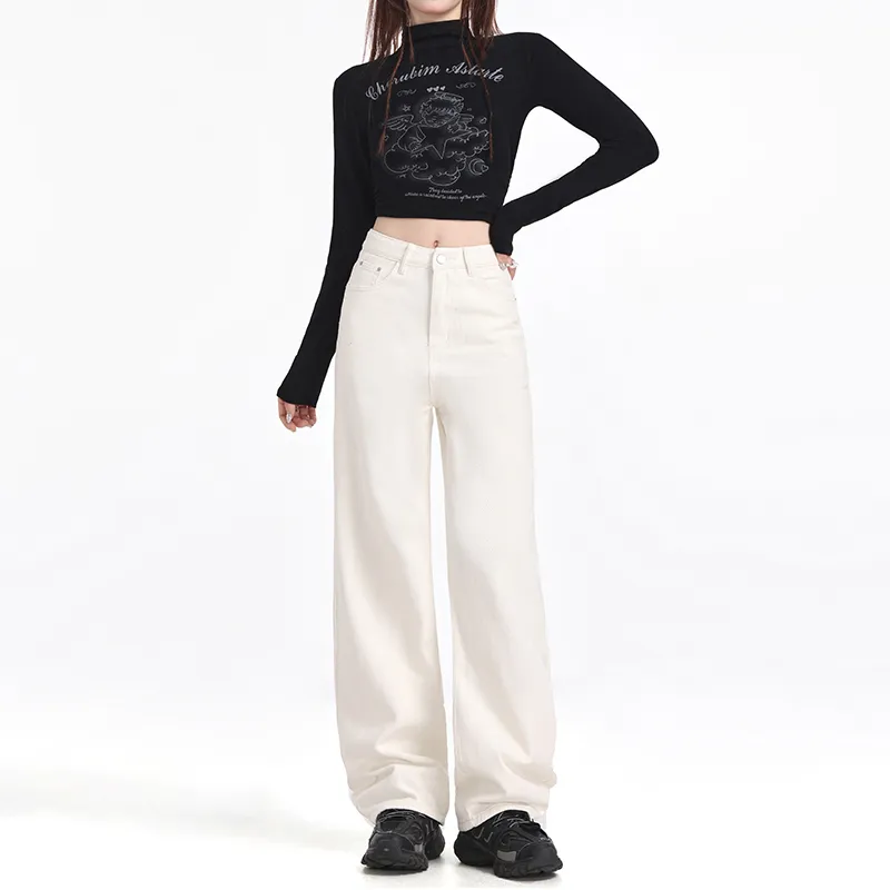 SONGS ALONG Jeans Women's White-2