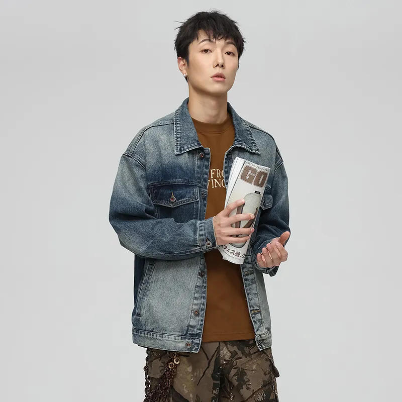 SONGS ALONG Denim Jacket Unisex Nostalgic Blue-4