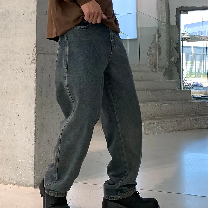 SONGS ALONG Jeans Unisex Concrete Gray-3