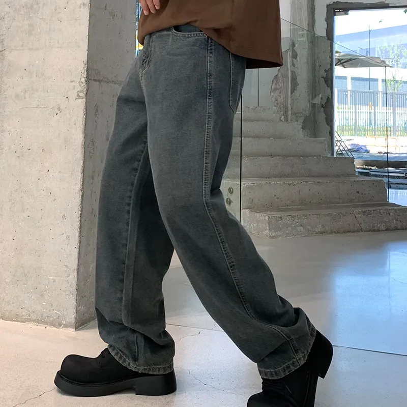 SONGS ALONG Jeans Unisex Concrete Gray-4