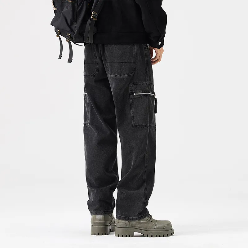 SONGS ALONG Jeans Unisex Black-5