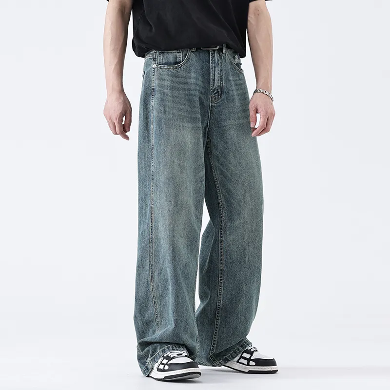 SONGS ALONG Jeans Men's Nostalgic Blue-3