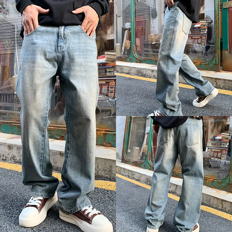SONGS ALONG Jeans Unisex Blue Gray-2
