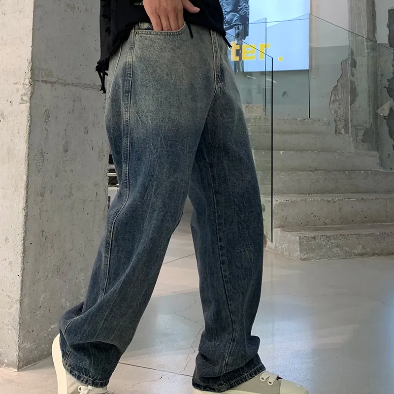 SONGS ALONG Jeans Unisex Gradient Blue-4