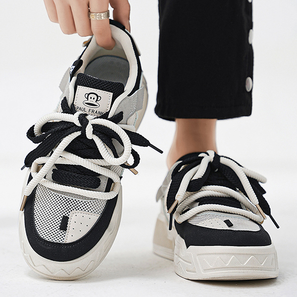 【現金特価】 Low-Top Unisex Shoes Skateboard FRANK PAUL Beige 40 Black SF・ファンタジー・ホラー