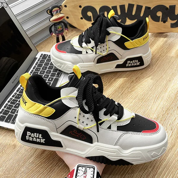 PAUL FRANK Anti Slip Wear Resistant Low Top Skateboard Shoes Men's-25