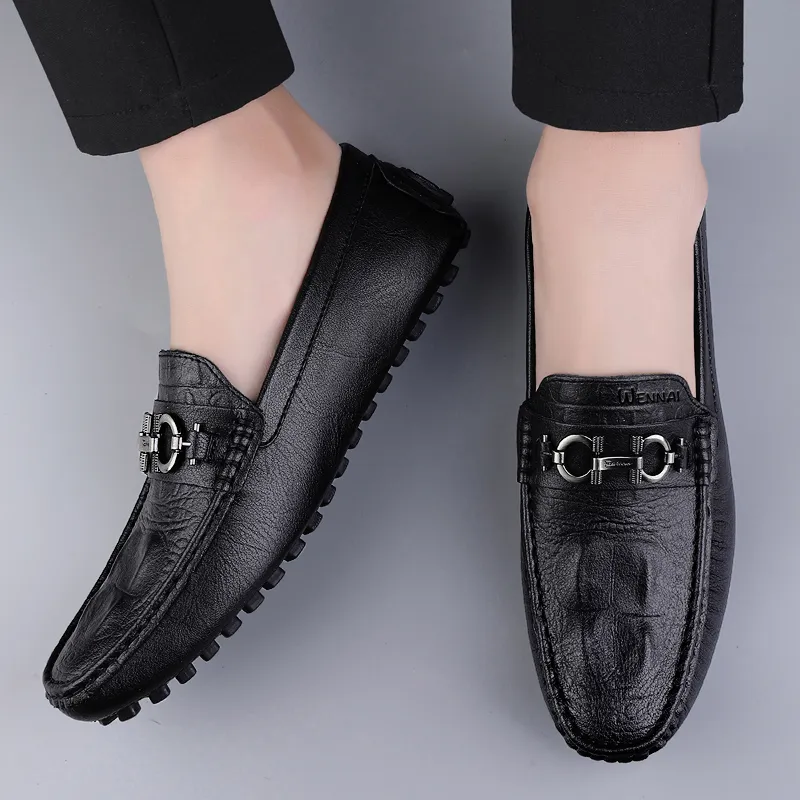 Wen Nai Beanie Shoes Men's Black-7