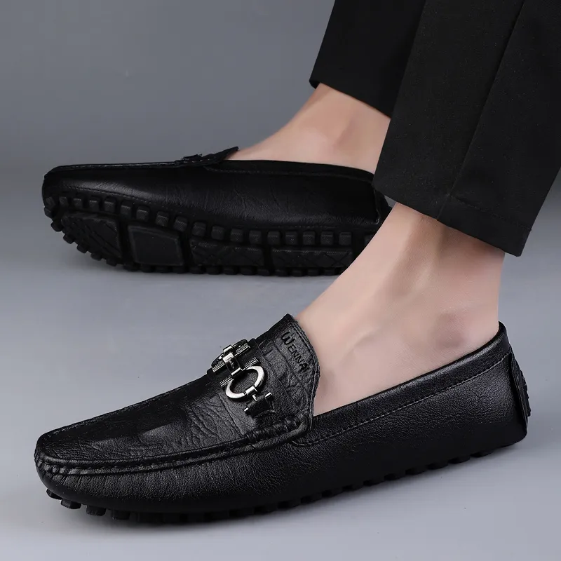 Wen Nai Beanie Shoes Men's Black-5