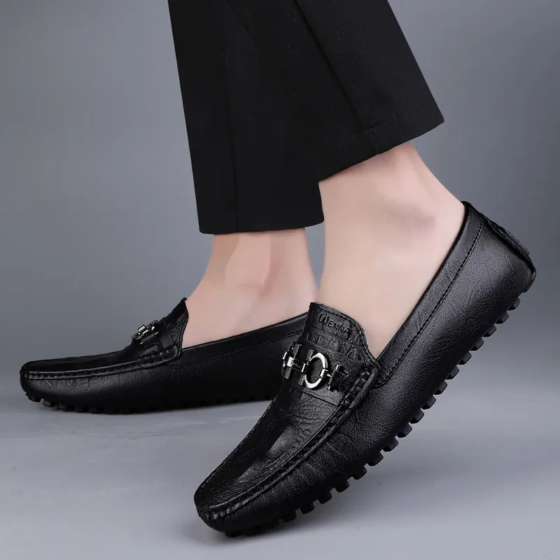 Wen Nai Beanie Shoes Men's Black-6
