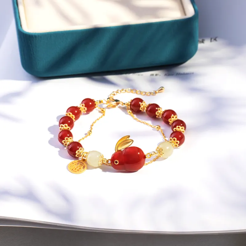 Schloney Hetian Jade Bracelets Pale Greenish White Jade Women's-1