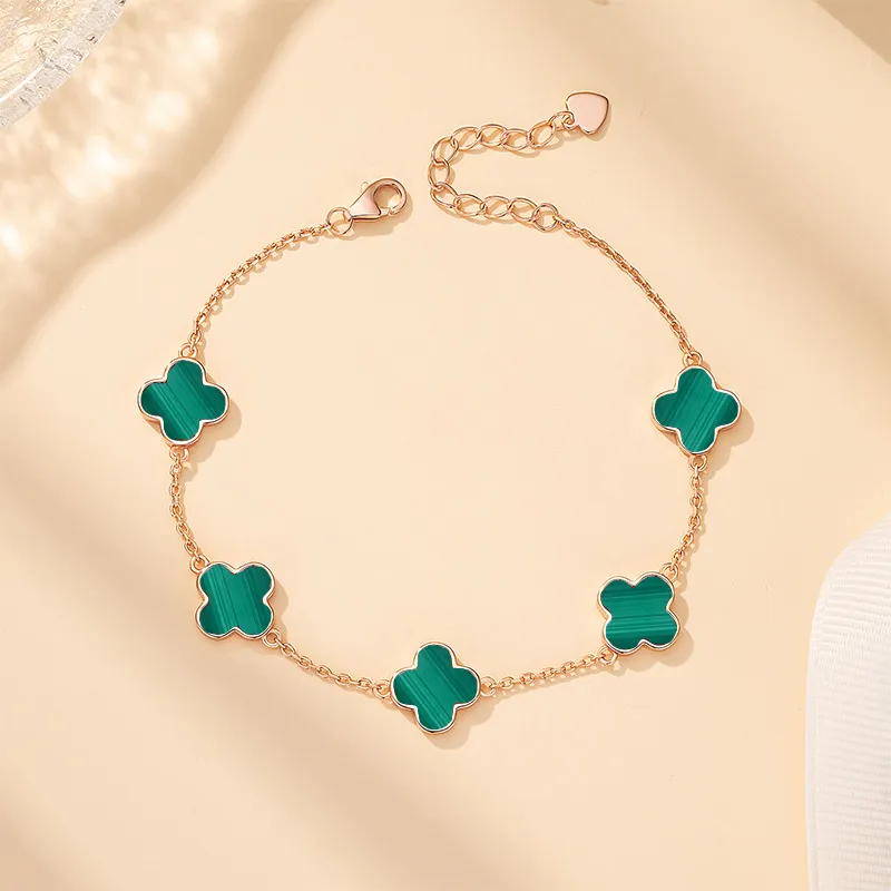 Schloney Natural Malachite Bracelets Women's-1
