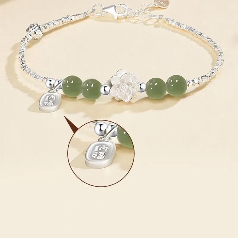 Schloney Bracelets Green Jade Women's-4