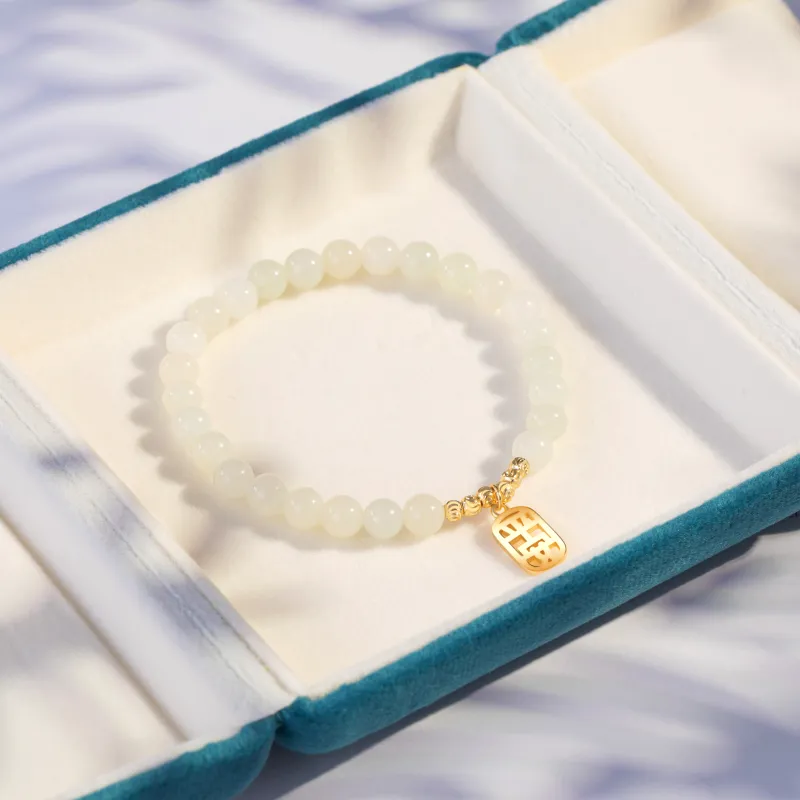 Schloney Hetian Jade Bracelets White Jade Women's-2