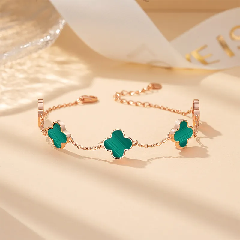 Schloney Natural Malachite Bracelets Women's-2
