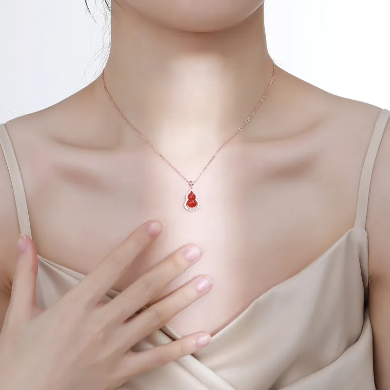 Schloney Agate Necklaces Women's-4