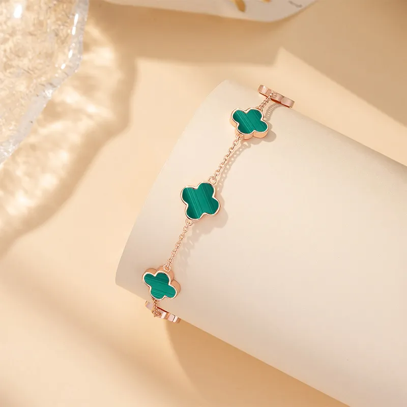 Schloney Natural Malachite Bracelets Women's-3