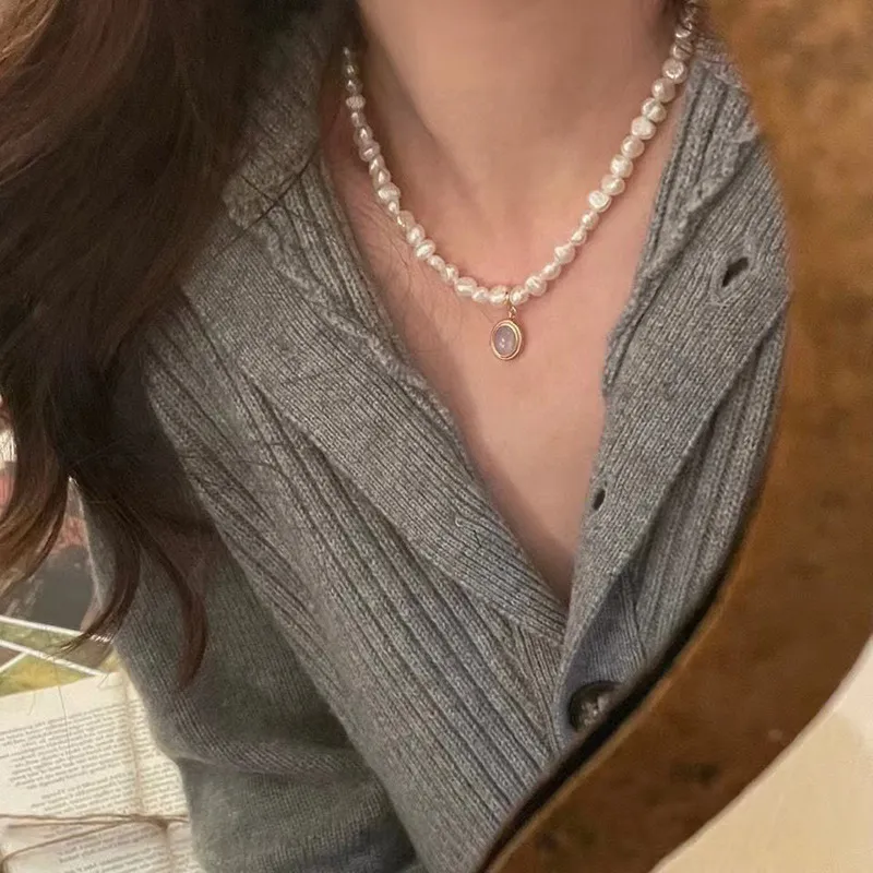 Schloney Freshwater Pearl Necklaces Women's-5