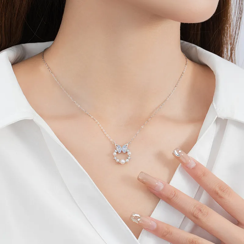 Schloney 925 Sterling Silver Necklaces Women's-4