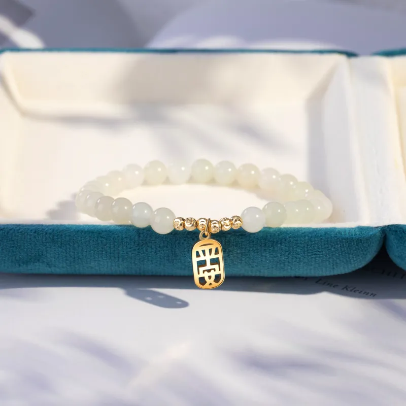 Schloney Hetian Jade Bracelets White Jade Women's-1