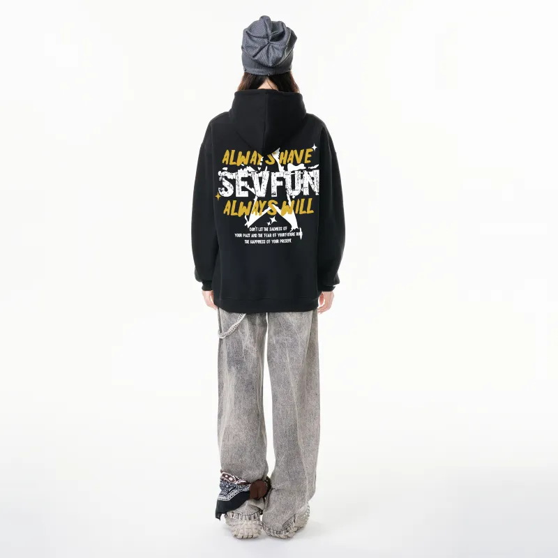 7 SEVFUN Sweatshirt Unisex Navy Blue-8