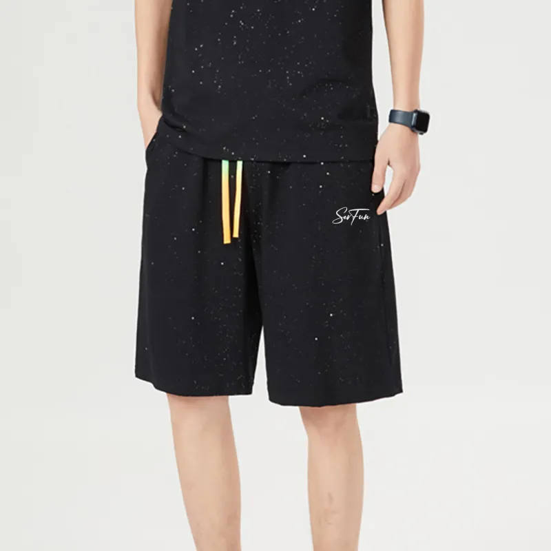7 SEVFUN Casual Shorts Unisex Black-2