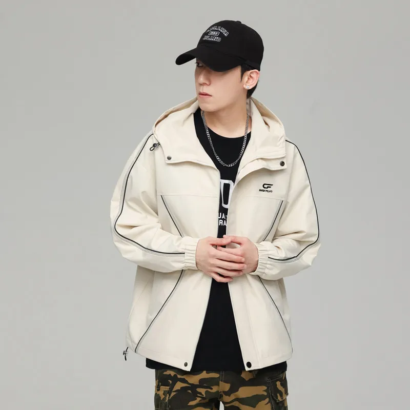 7 SEVFUN Waterproof And Windproof Windbreaker Jacket Unisex-5